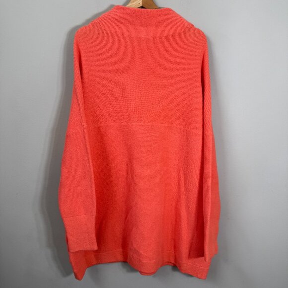 Free People Ottoman Slouchy Tunic Knit Sweater Women's XL Cherry Glow Boho NWT - Picture 10 of 14